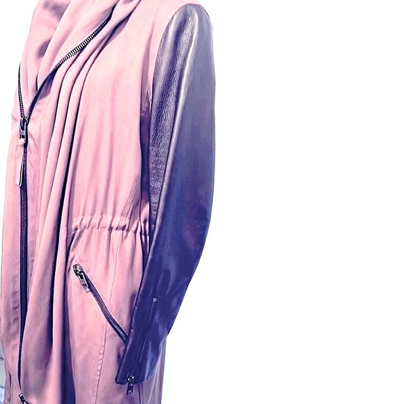 NWOT⚡️ALL SAINTS⚡️Coat/Leather Sleeves⚡️ - Picture 3 of 15